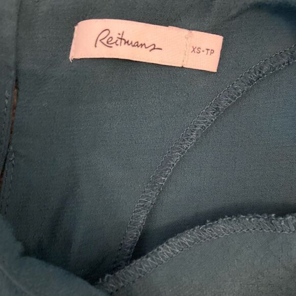 REITMANS Teal Light Scoop Neck 3/4 Sleeve Top XS - Picture 7 of 8